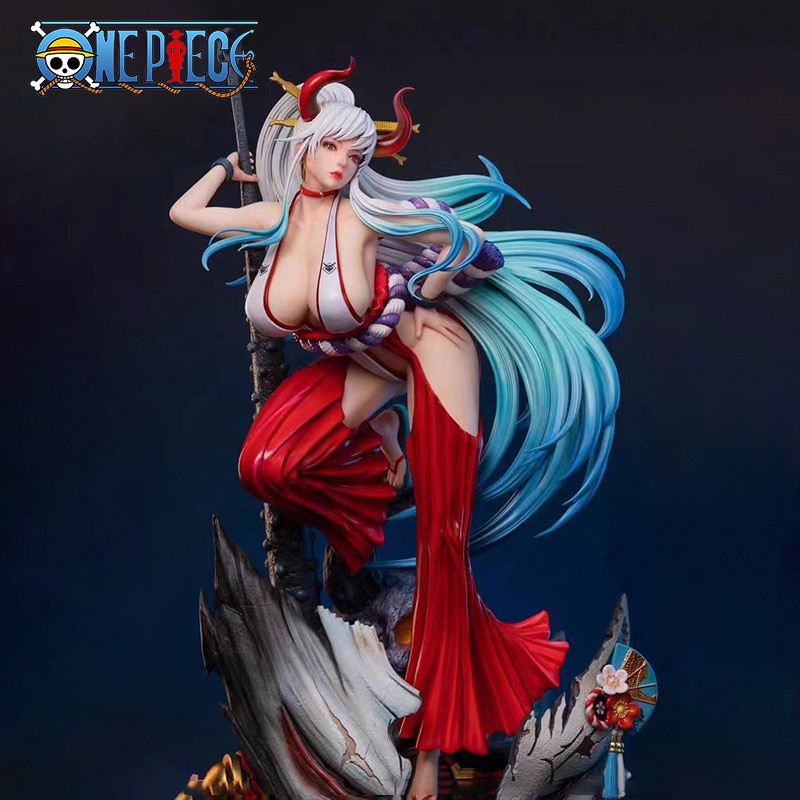 One Piece Kaiduo ลูกสาวยามาโตะเดสก์ท็อปตกแต่งโมเดลอะนิเมะของขวัญยืนโมเดลรูป