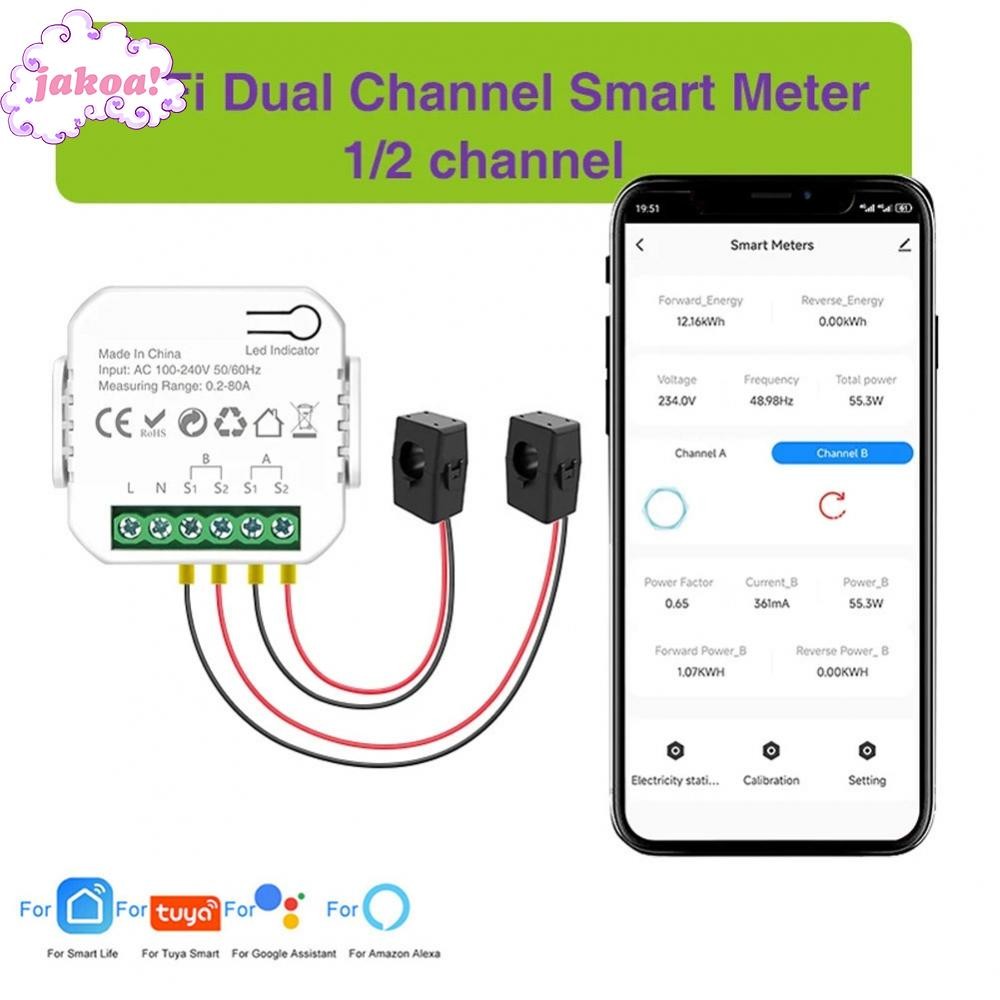 Wifi Smart Power Meter สําหรับ Tuya พร้อมสถิติไฟฟ้าที่ครอบคลุม