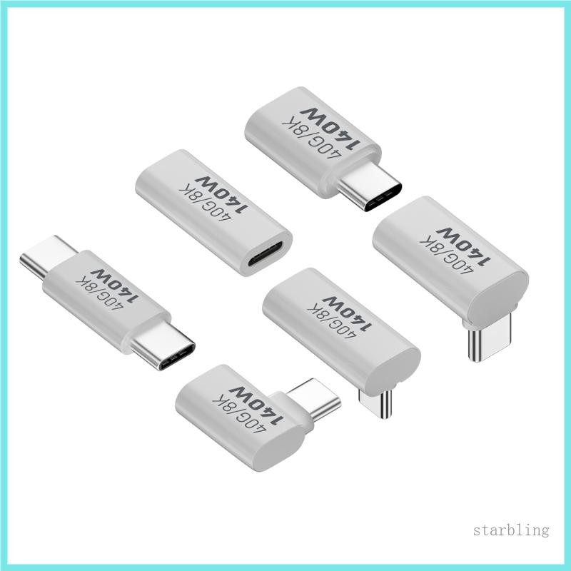 Star Type-C อะแดปเตอร์ 140W 40G 8K UsbC Connector สําหรับแล็ปท็อปสมาร์ทโฟนและแท็บเล็ตการชาร์จความเร็