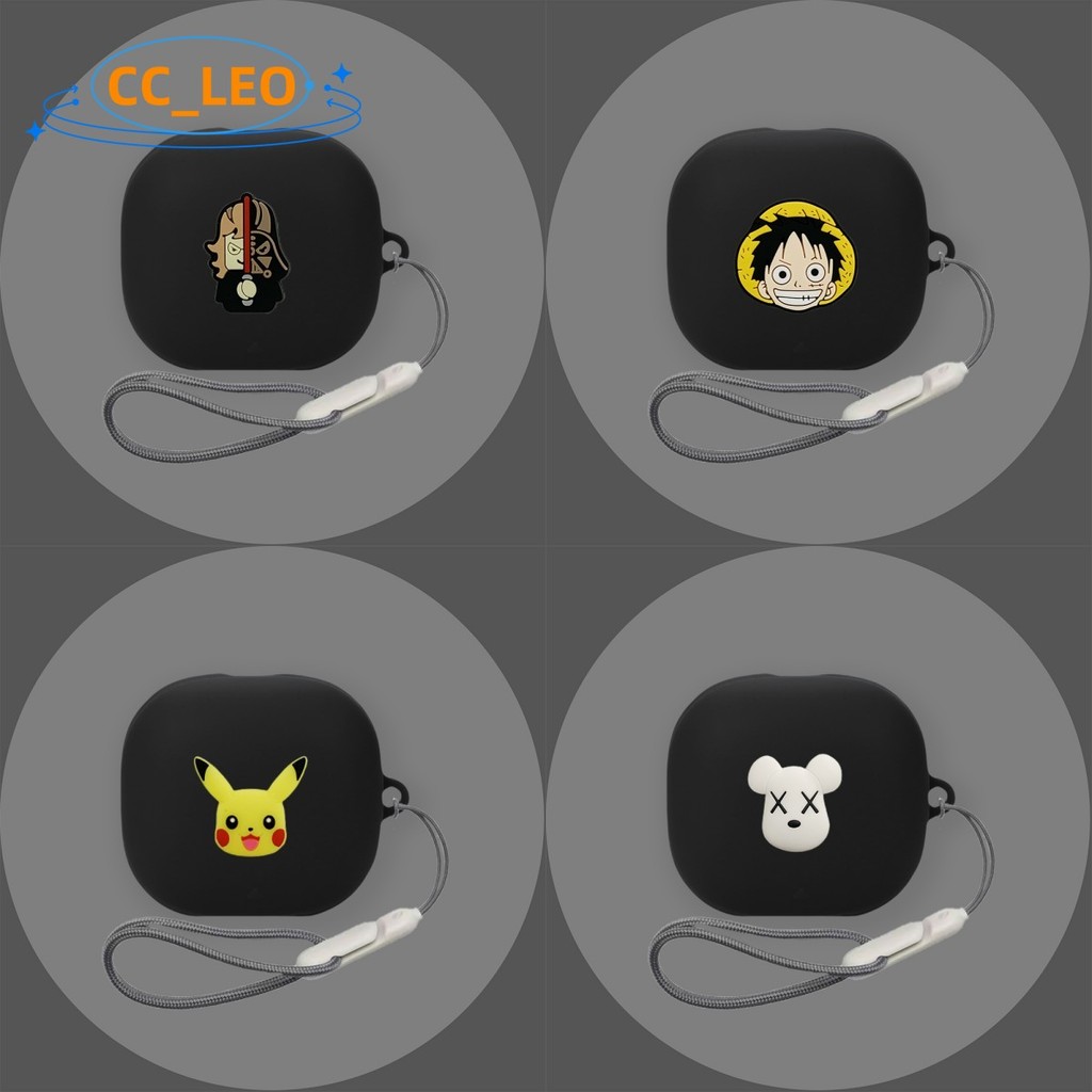 For Anker Soundcore Liberty 4 Pro Case Cartoon Luffy Mario Soundcore Liberty 4 Pro Silicone Soft Cas