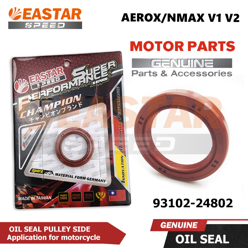 Eastar ซีลข้อเหวี่ยง, ซีลน้ำมัน, ซีลข้อเหวี่ยงข้างซ้าย AEROX/NMAX V1 V2 93102-24802 ของแท้