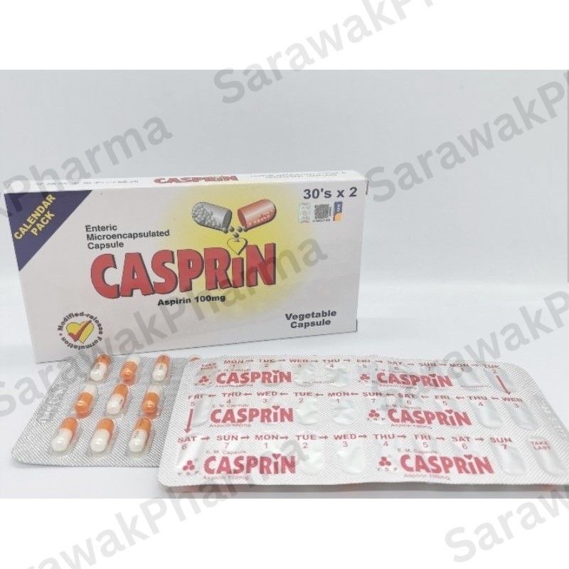 Casprin Aspirin 100mg 30s  2