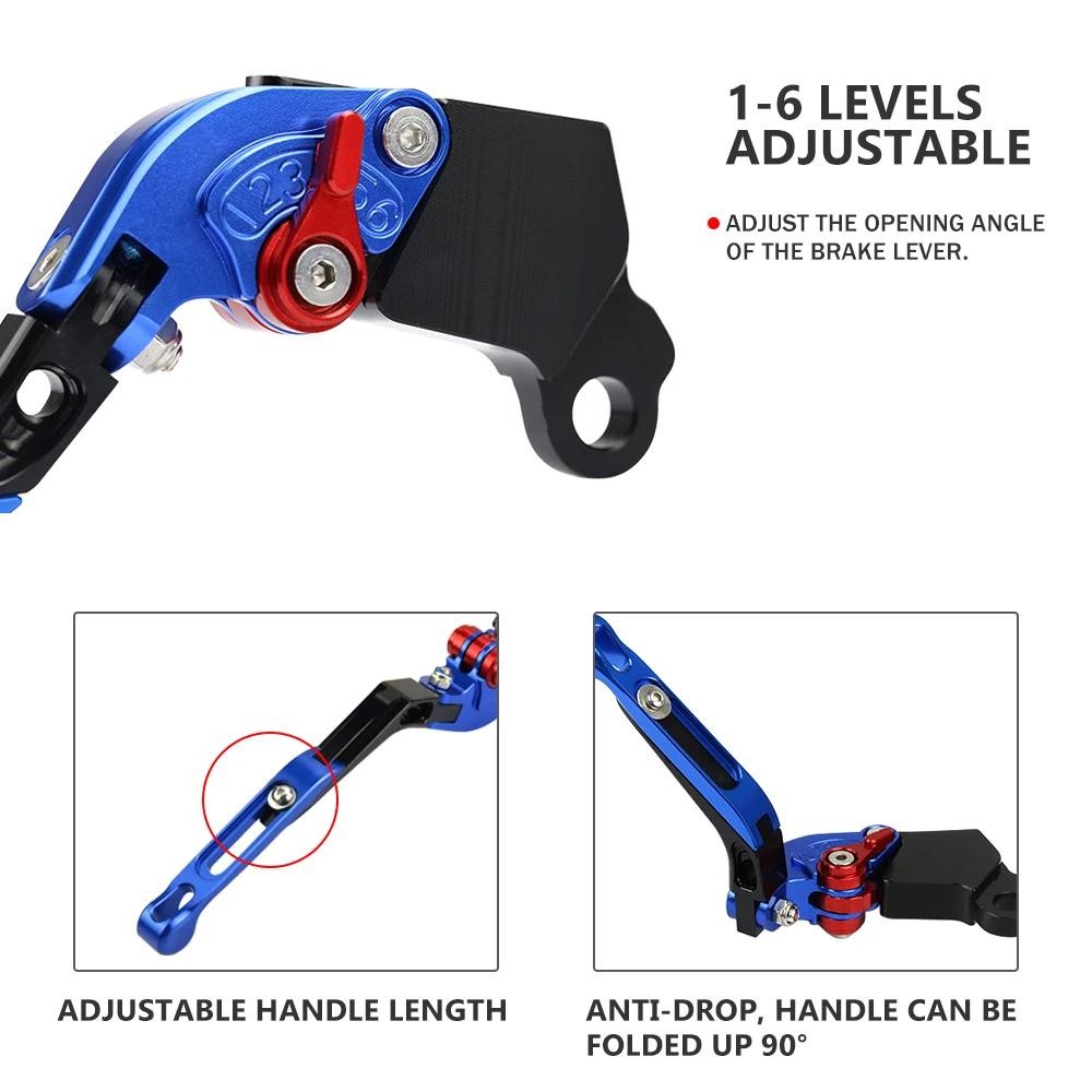 เหมาะสำหรับ Honda CBR500R CB500F CB500X คันคลัตช์ คันเบรค พับได้ อุปกรณ์ตกแต่งรถมอเตอร์ไซค์อลูมิเนียมอัลลอยด์ - รูปที่ 2