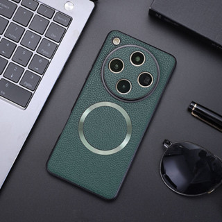 สําหรับ OPPO Find X8 Pro, X8 กรณี ELVEV หนัง PU ลายลิ้นจี่ +…