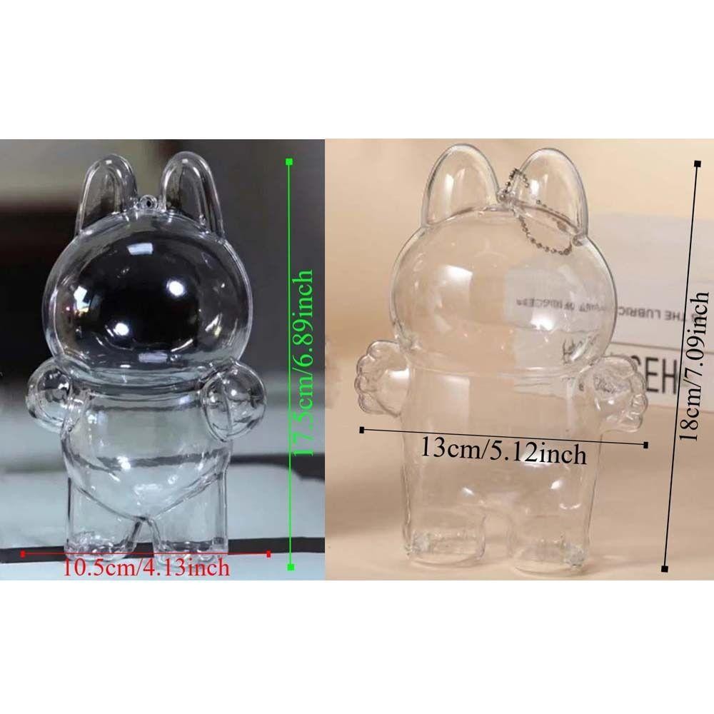 Tumzap Labubu Protective Shell กันน้ําป้องกันการสูญหาย|Labubu Storage Bag, Collectible Peadant Dustproof Portable Doll 3D Display Box Daily