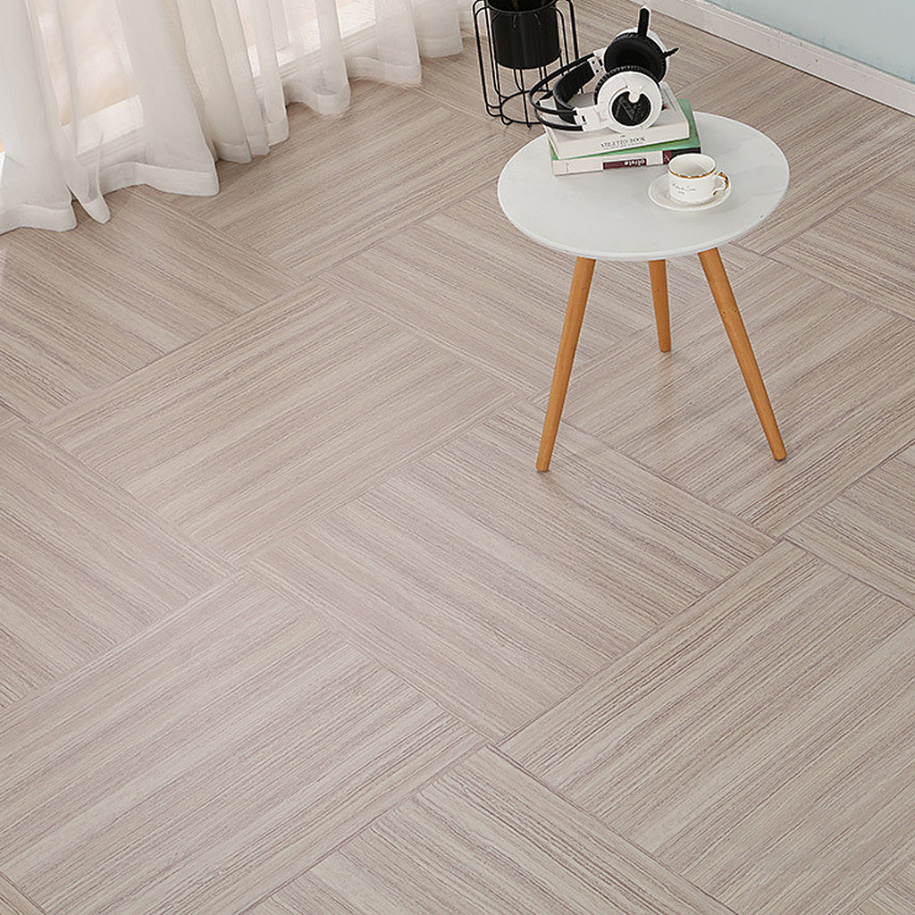 10PCS กระเบื้องยาง 60*60cm ถูกที่สุด กระเบื้องยางลายหินอ่อน กาวในตัว ติดพื้น แผ่นปูพื้น ปูพื้นห้องนอน