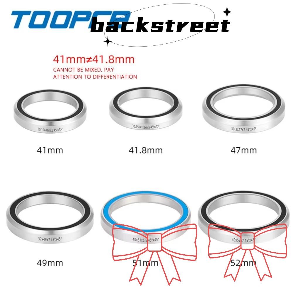 Backstage Bike Headset Bearing, TOOPRE Wear Resistance Bicycle Headset Bearing, Steering Bearings Steel Cycling Bike Repair Parts