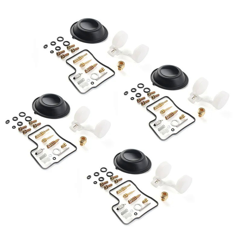 Mo 4x Motorcycle Carburetor Repair Kit Diaphragm Float For Honda VF700C VF700 S F VF750C VF750F VF75