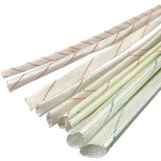 [ 10 เส้น ] FBGT ปลอกทนความร้อน SILICONE FIBERGLASS TUBE ท่อทนความร้อน ปลอกสายใยแก้วทนความร้อนเคลือบซิลิโคน ทนร้อน200...