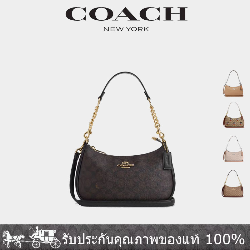 USA coach จัดซื้อกระเป๋าถือ TERI กระเป๋าสะพายข้าง สายโซ่CA173