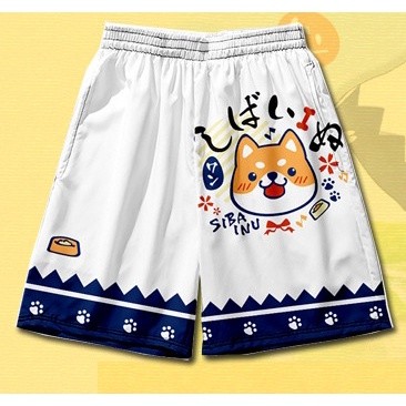 กางเกงขาสั้นลําลองผู้ชาย Akita Shiba Inu