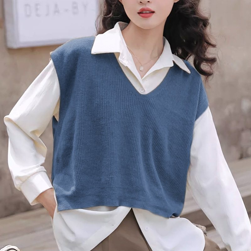 Kaekai พร้อมส่ง เสื้อ แขนกุด ดีเทลข้างหลังแต่งแหวก ชิคๆ ผ้าไหมพรมนุ่มนิ่ม ใส่สบายระบายอากาศ ยืดได้เยอะ สาวอวบใส่ได้