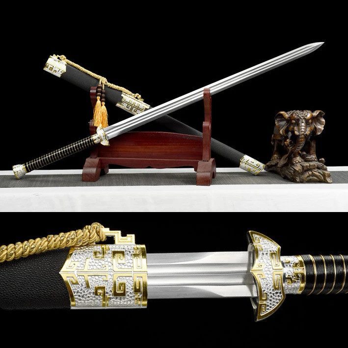 108cm Temple Sword True Steel Sword Medieval Kung fu warrior fighting training Tang Sword King Sword