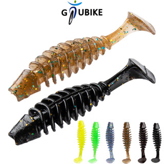 Gtubike 6 ชิ้นซิลิโคน Soft Lure 65 มม.2.3g ลอย TPR หนอนเหยื่…