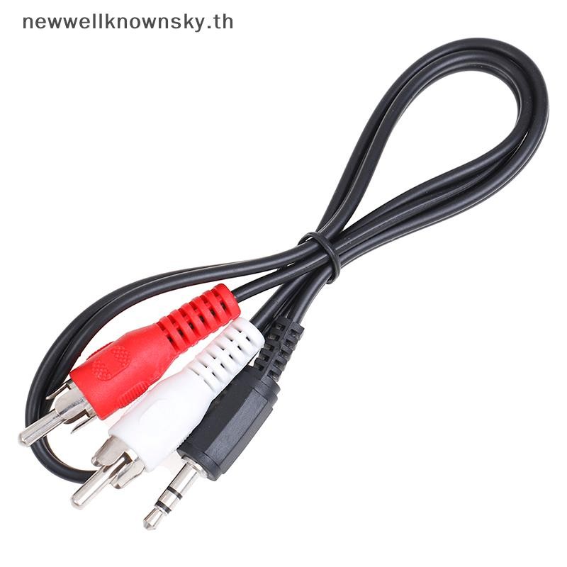 ใหม่ แจ็ค 3.5 มม. mini plugto 2 RCA ชายสเตอริโอ hoono ลําโพงอะแดปเตอร์สาย SKY