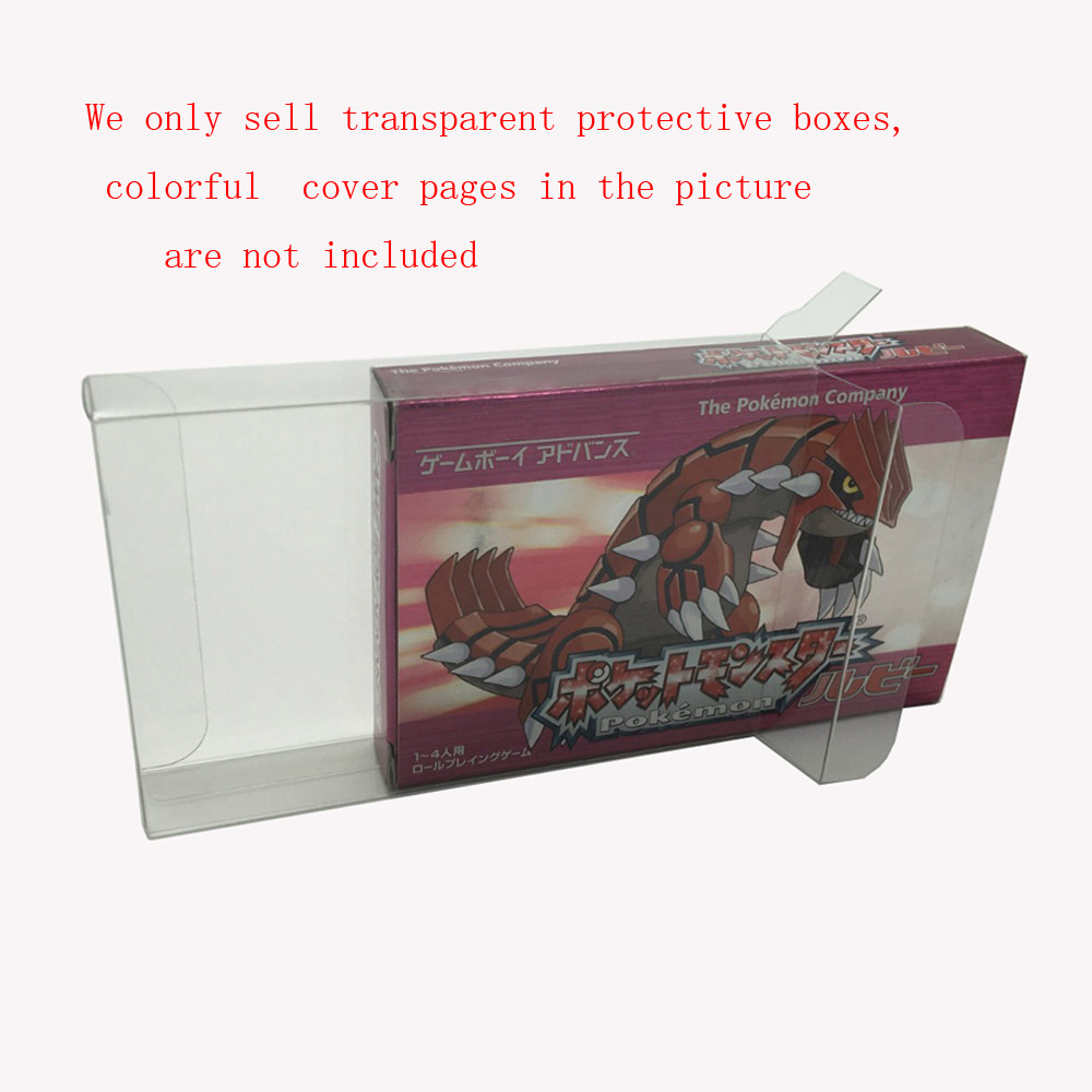 1pcs ใสกล่องสําหรับ GameBoy Advance GBA ญี่ปุ่นรุ่น JP การ์ดเกมกล่องสีพลาสติก PET Protector คอลเลกชันกล่องเก็บป้องกัน