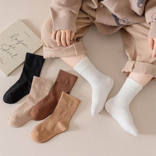 ถุงเท้าเด็ก ถุงเท้าเซ็ต 5 คู่สำหรับเด็ก0-16 ขว ผ้านิ่ม มีไซส…