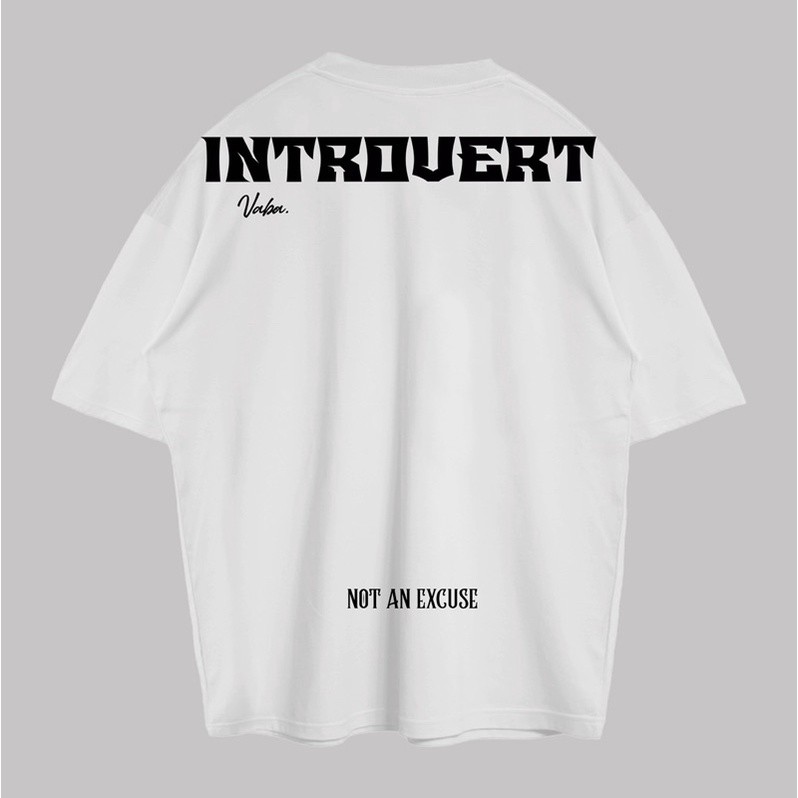 VABA Oversized Introvert Tshirt  | Kaos Streetwear Unisex Tee T-shirt
