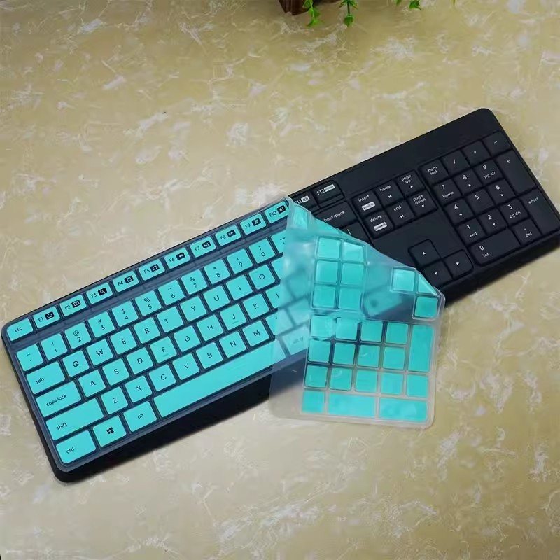 สําหรับ Logitech K235 MK235 MK315 K375S K375 ไร้สายบลูทูธเดสก์ท็อปซิลิโคนแป้นพิมพ์ผิว Protector Guar