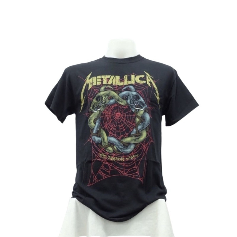 เสื้อวง Metallica ลาย RUIN/STRUGGLE (2017) ลิขสิทธิ์แท้ UK tee tee