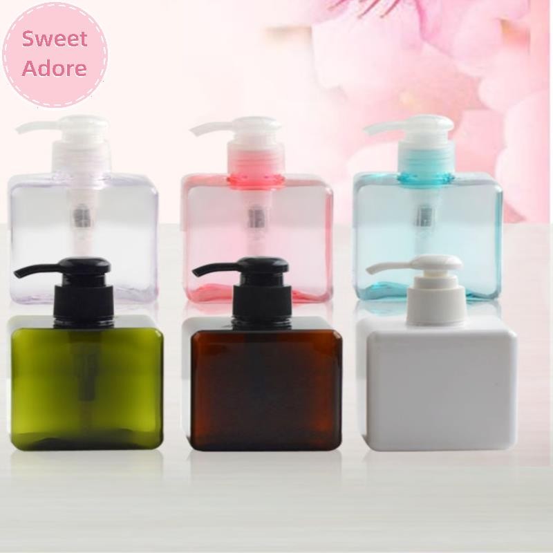 Sweetadore ขวดปั๊มพลาสติกเปล่าเครื่องจ่าย 250 มล. ขวดแชมพูเหลวรีฟิล TH