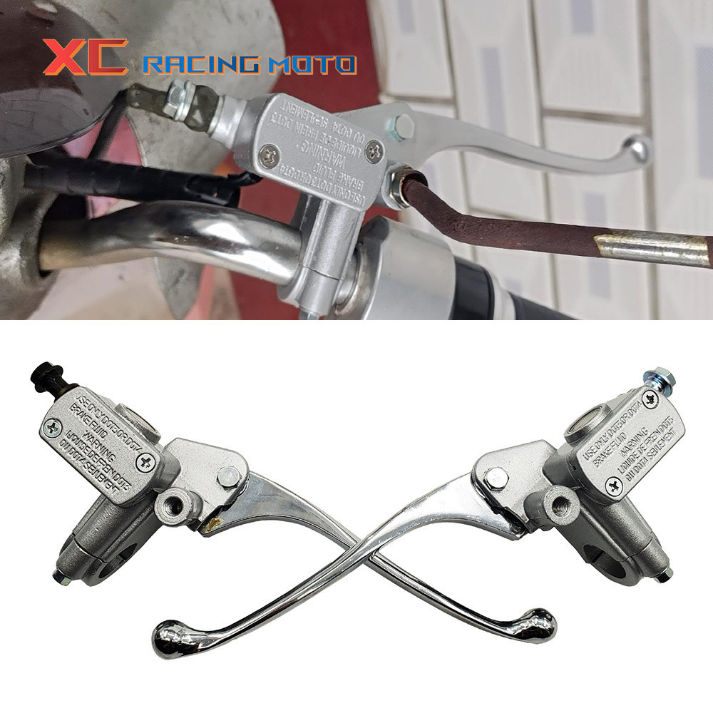 YM10เบรคหน้ามอเตอร์ไซค์22มม. 7/8 "มือจับดิสก์ปั๊มไฮดรอลิกแบบสากลสำหรับ125 250 300 350 400 450มอเตอร์