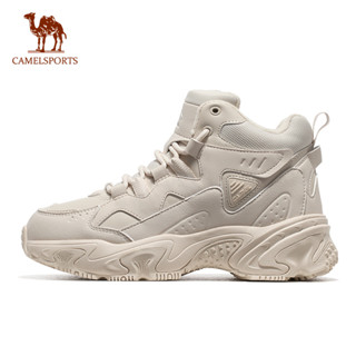 CAMEL SPORTS รองเท้าลําลองกลางแจ้งผู้หญิงกลางด้านบนบวกกํามะห…