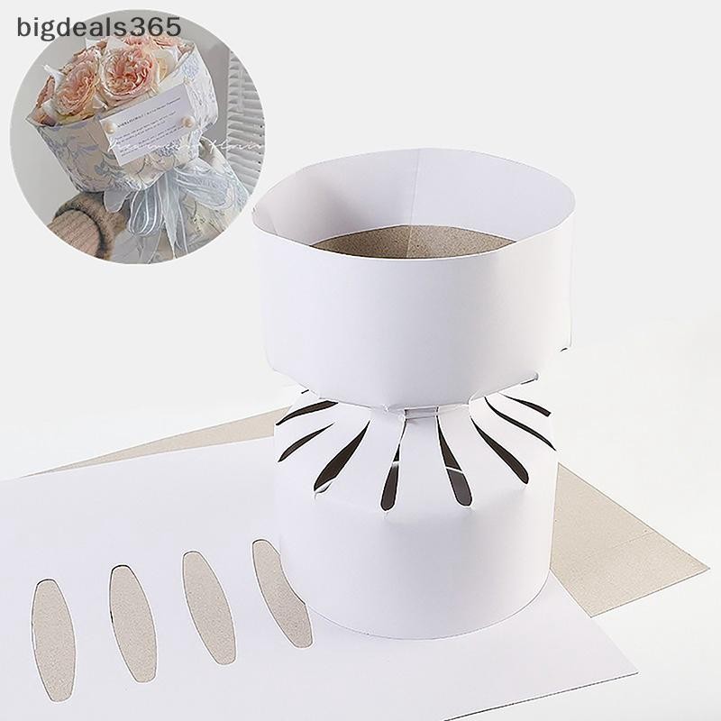 [bigdeals365] 10 ชิ้นช่อดอกไม้กลม Stereotype กระดาษคราฟท์ดอกไม้ Rose แพคเกจซับกระดาษห่อร้านดอกไม้วัสดุเครื่องมือเสริมสต็อกใหม่