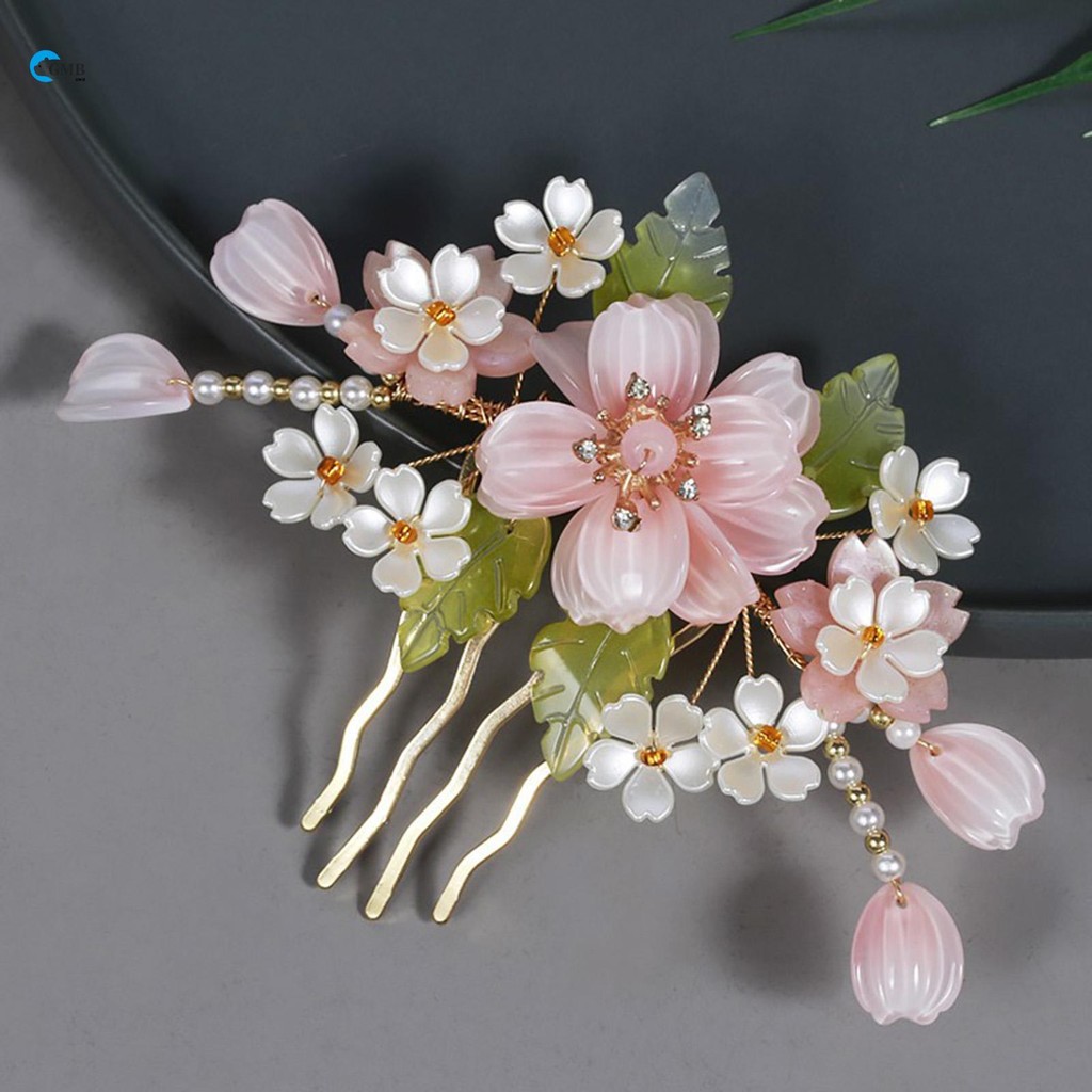 Hanfu Headwear เครื่องประดับผมด้านข้างหวีผมกิ๊บติดผมต่างหู Headwear