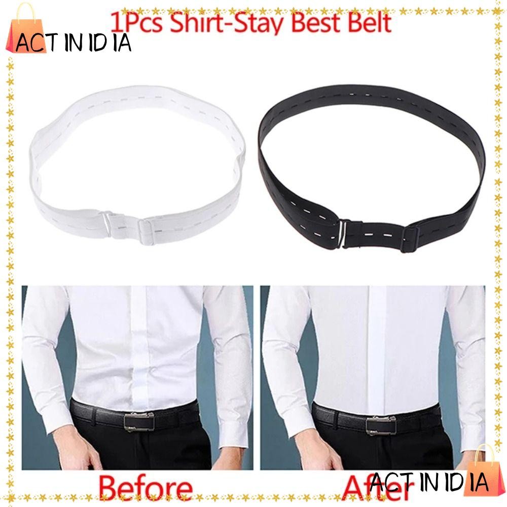 Actiinidia เสื้อ Stay Best Belt, สายรัดเสื้อแบบปรับได้กันลื่น, ผู้ชายผู้หญิงใกล้เสื้อ-Stay Wrinkle-Proof Locking Belt Holder