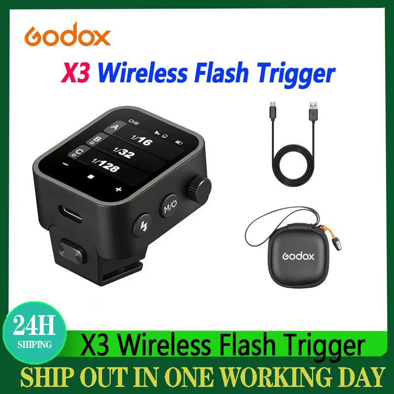 GODOX X3 2.4G แฟลชไร้สายทริกเกอร์ TTL hss จอสัมผัสโอแอลสำหรับ Canon Nikon SONY FUJIFILM กล้อง Olympu