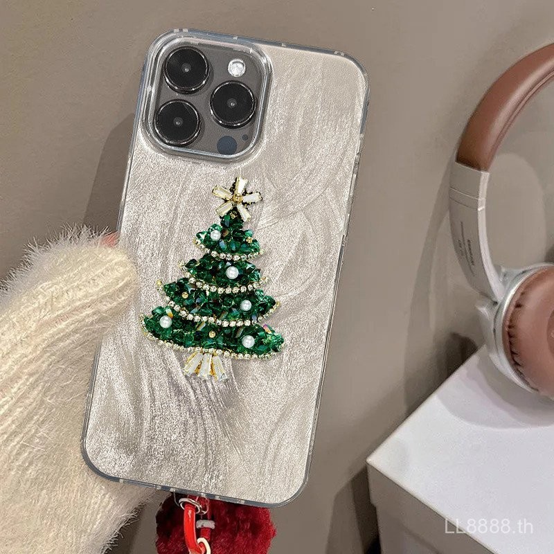 เคสโทรศัพท์มือถือสำหรับต้นคริสต์มาส iPhone 16/15Promax/14รุ่นใหม่13/12/11pro เฉพาะ xsmax/XR สร้างสรรค์7/8PLUS เคสป้องกันแบบครอบทั้งหมด bptq
