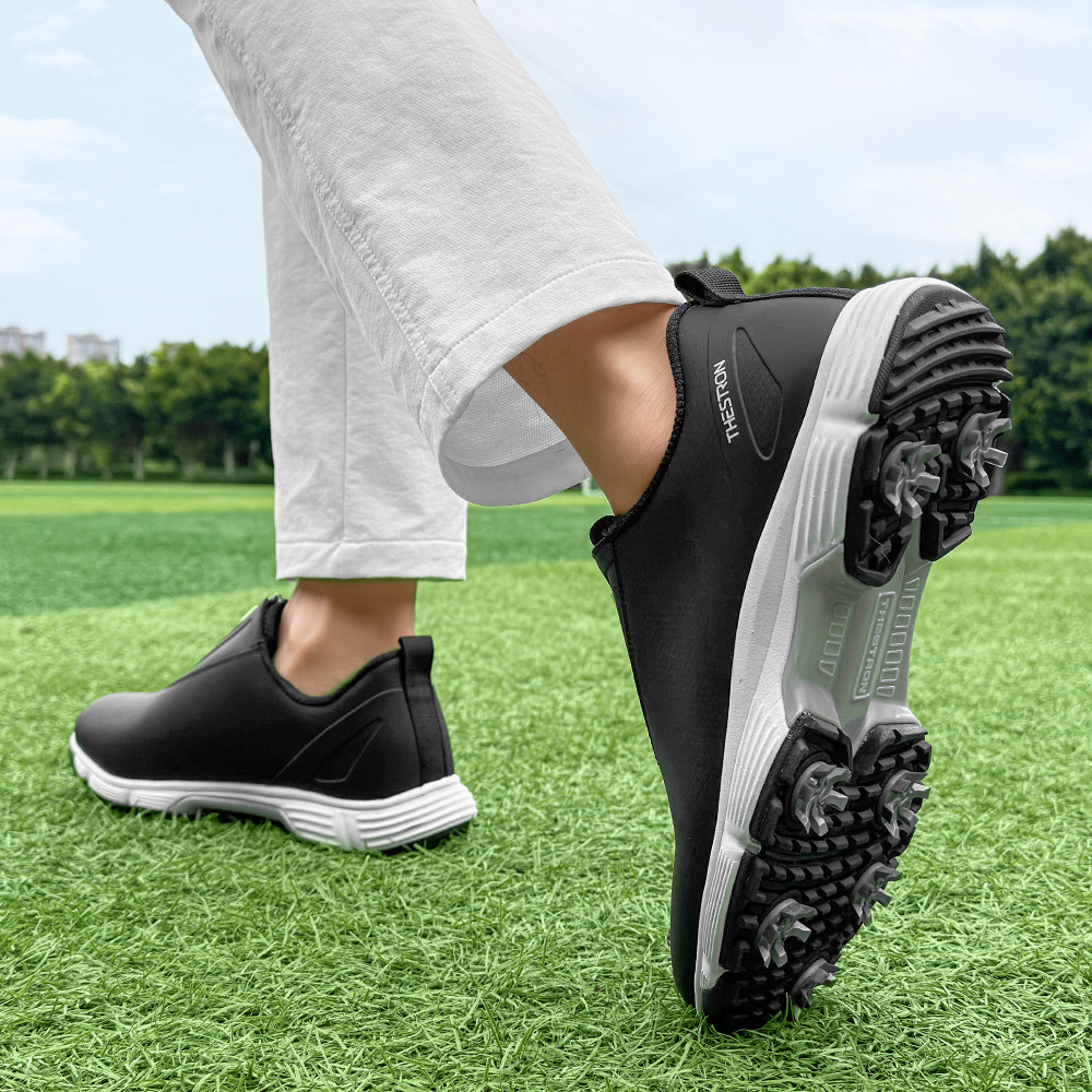 Professional Golf Training สําหรับผู้หญิง Anti Slip Spikes รองเท้ากอล์ฟผู้หญิงคุณภาพดีกีฬารองเท้าสุภาพสตรี Plus ขนาด 43 Golf รองเท้าผ้าใบ - รูปที่ 5