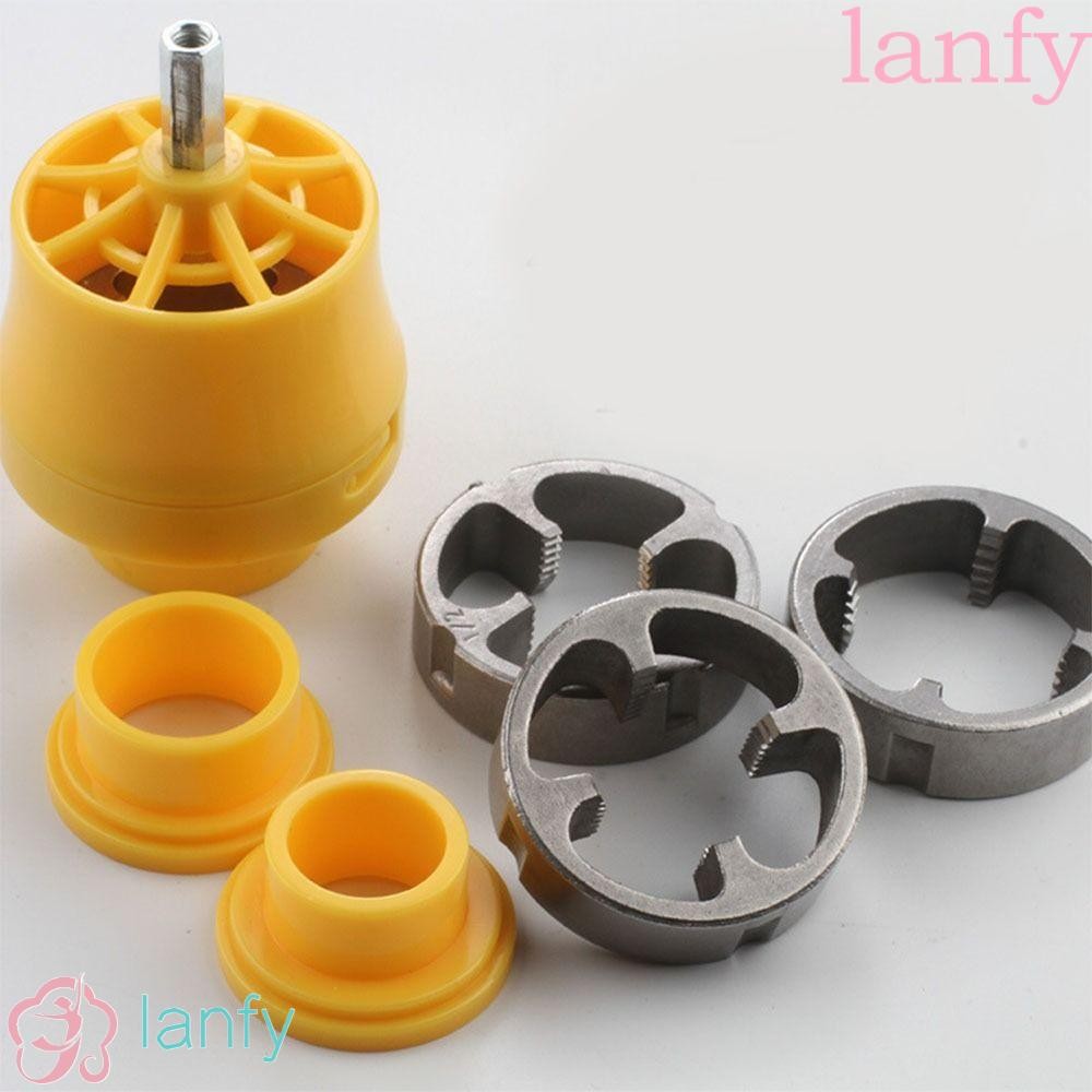 Lanfy NPT Thread Tap Die, อุปกรณ์ต๊าปเกลียวท่อน้ําพลาสติกประปา, การเกลียวแบบพกพาการสึกหรอ-resisting ความแข็งสูงท่อ Threader Tap ท่อน้ํา PPR