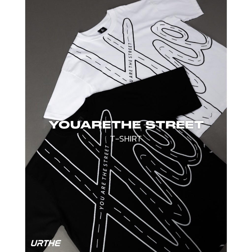 URTHE - เสื้อยืด แขนสั้น สกรีนลาย รุ่น YOUARETHE STREET tee