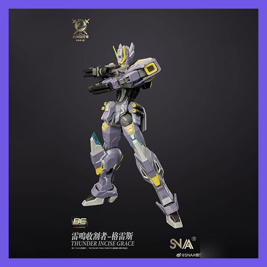 Snaa ประกอบ 1/144 รอบตาราง Knights Series Thunder Harvester Grace Figure toy gundam plastic model Boys' birthday gifts