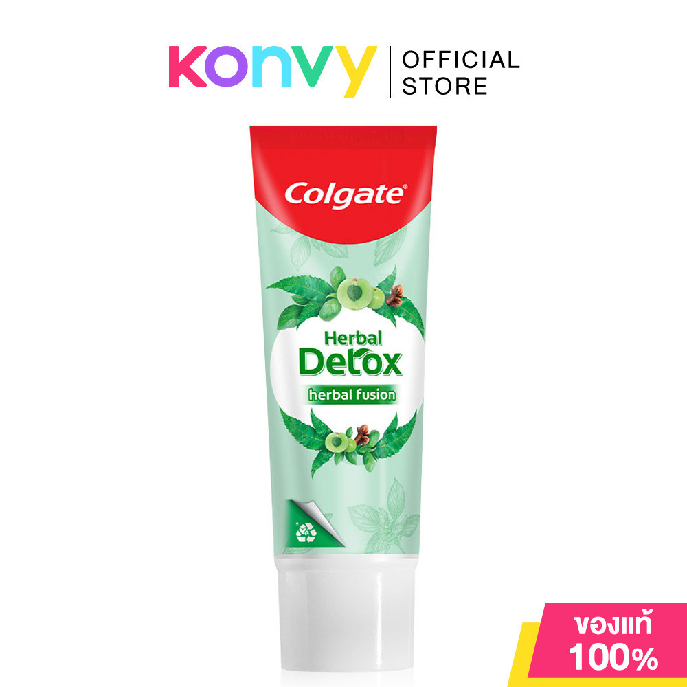 Colgate Panjaved Herbal Detox Toothpaste [120g x 2pcs] ยาสีฟันคอลเกต ปัญจเวท สมุนไพร ดีท็อกซ์.