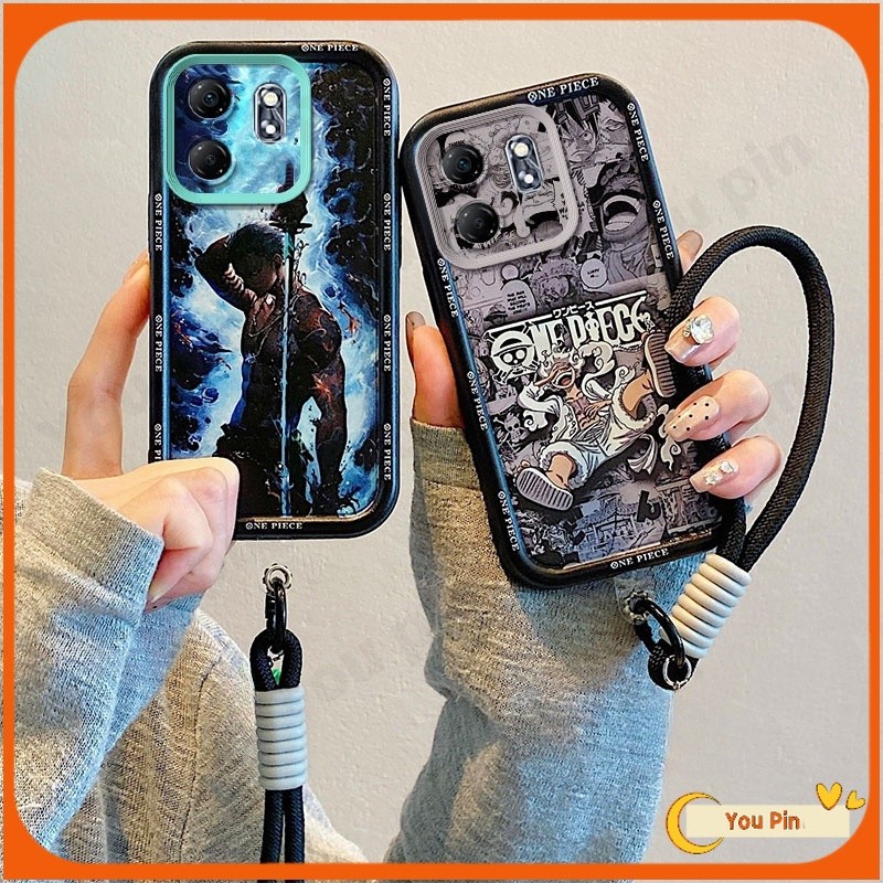 กรณีฟรีเชือกเส้นเล็กสําหรับ Infinix Smart 9 Hot 50i 40i 40 Pro 30 30i 20 20i 20S 12 12i 10 11 9 8 Play Pro กรณีปลอก TPU การ์ตูนเคสโทรศัพท์