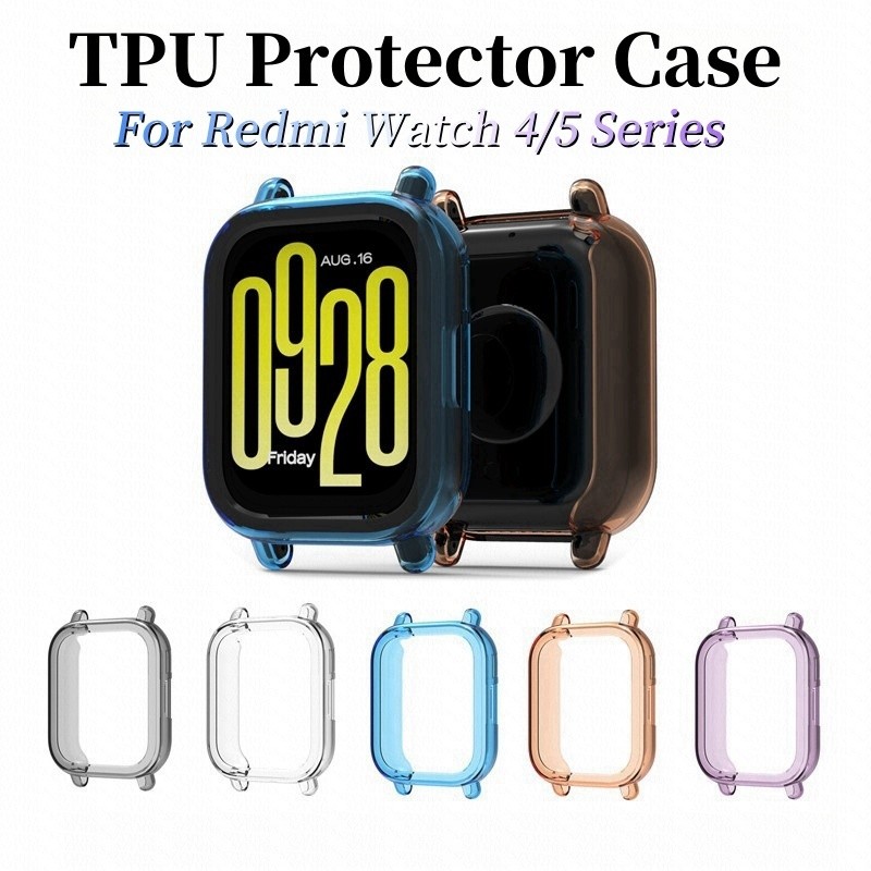 เคสtpuสําหรับredmiนาฬิกา5 Active/5 Lite/Redmiนาฬิกา4กรณีSmartwatchกันชนฝาครอบป้องกันสําหรับRedmiนาฬิ