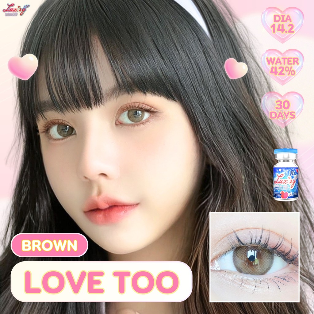 🔥คอนแทคเลนส์✨ขนาดกลาง✨ Love too (Luxzylens)