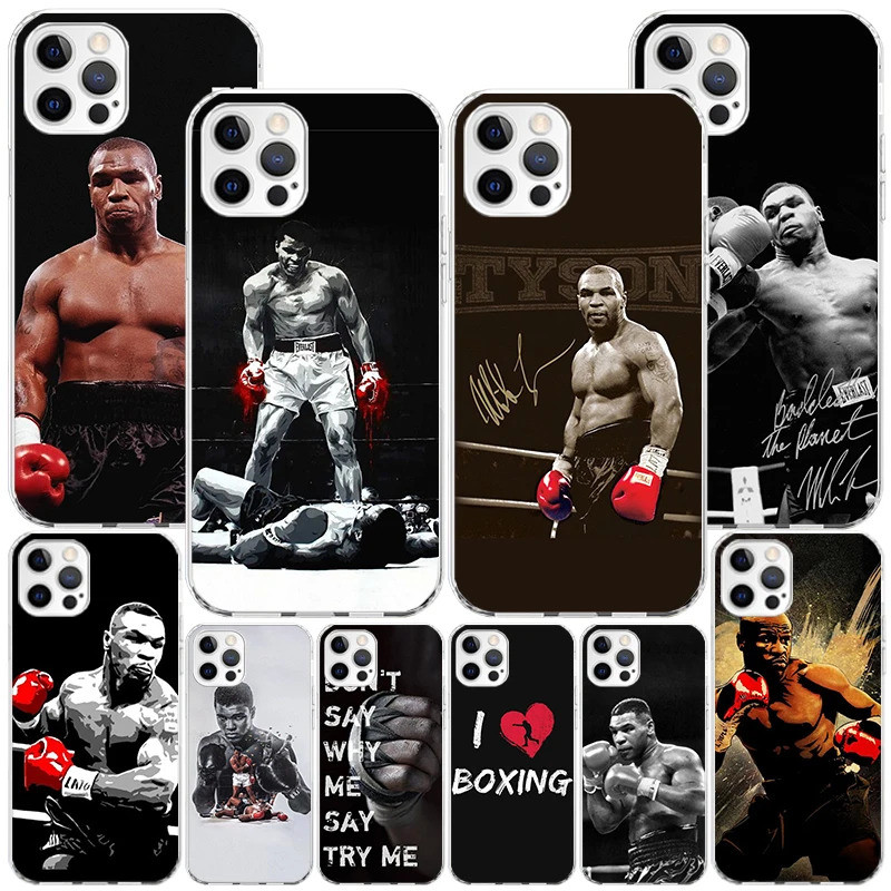 ไมค์ไทสันนักมวยคน phnoe กรณีสำหรับ iPhone 11 12 13มินิ14 15 PRO MAX x XS XR 7พลัส8แอปเปิ้ล6วินาที SE