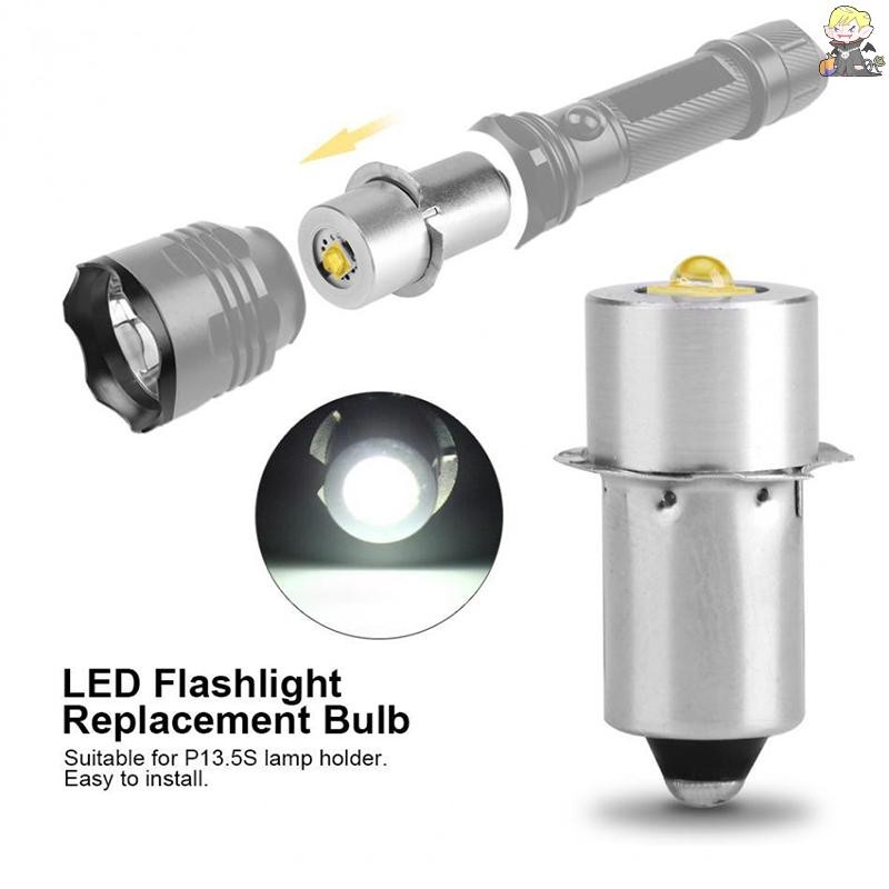 [CL] P13.5s 3W DC3V-12V DC6V-24V LED อัพเกรดโคมไฟหลอดไฟไฟฉายเปลี่ยนหลอดไฟฉุกเฉินหลอดไฟทํางาน CD Cells TH