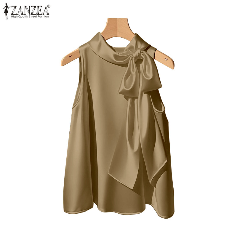 Zanzea เสื้อกล้ามรูปตัว A หรูหราสําหรับผู้หญิง