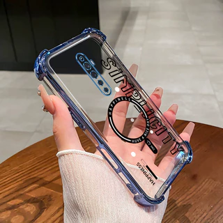 เคสโทรศัพท์ AlphabetCasing OPPO Reno 2 2F 2Z ป้องกันการตกกระแทกซิลิโคนสี่มุมเปลือกนิ่มใส ZM