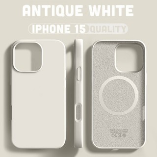 สีทึบซิลิโคนเหลวแม่เหล็กชาร์จกรณีโทรศัพท์สําหรับ ไอโฟน 17 13 14 15 16 มือโปร สูงสุด บวก นุ่มในตัวสักหลาดปกหลังผิวรู้สึกปลอกกันกระแท