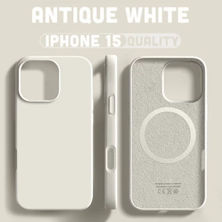 สีทึบซิลิโคนเหลวแม่เหล็กชาร์จกรณีโทรศัพท์สําหรับ ไอโฟน 17 13 14 15 16 มือโปร สูงสุด บวก นุ่มในตัวสักหลาดปกหลังผิวรู้สึกปลอกกันกระแท