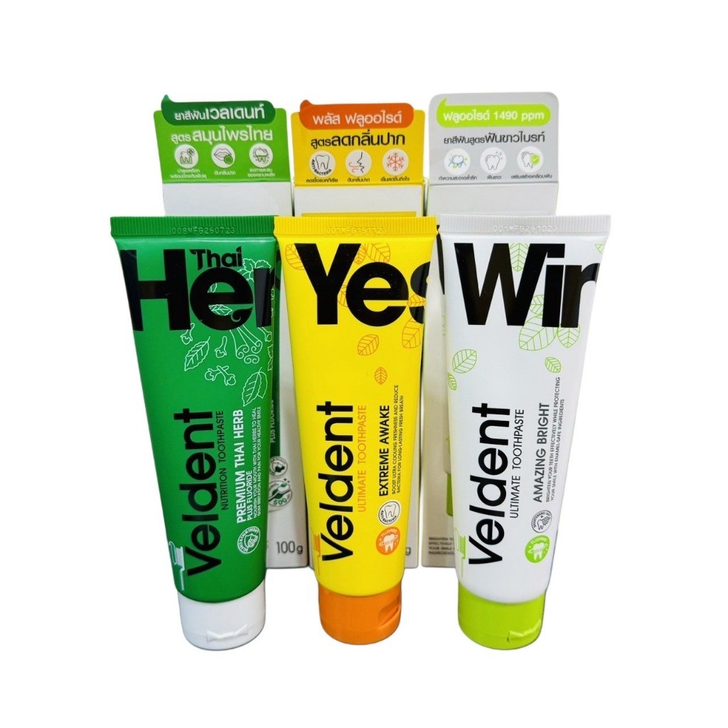 พร้อมส่ง Veldent Toothpaste 100g ยาสีฟันบำรุงสุขภาพช่องปากและฟัน
