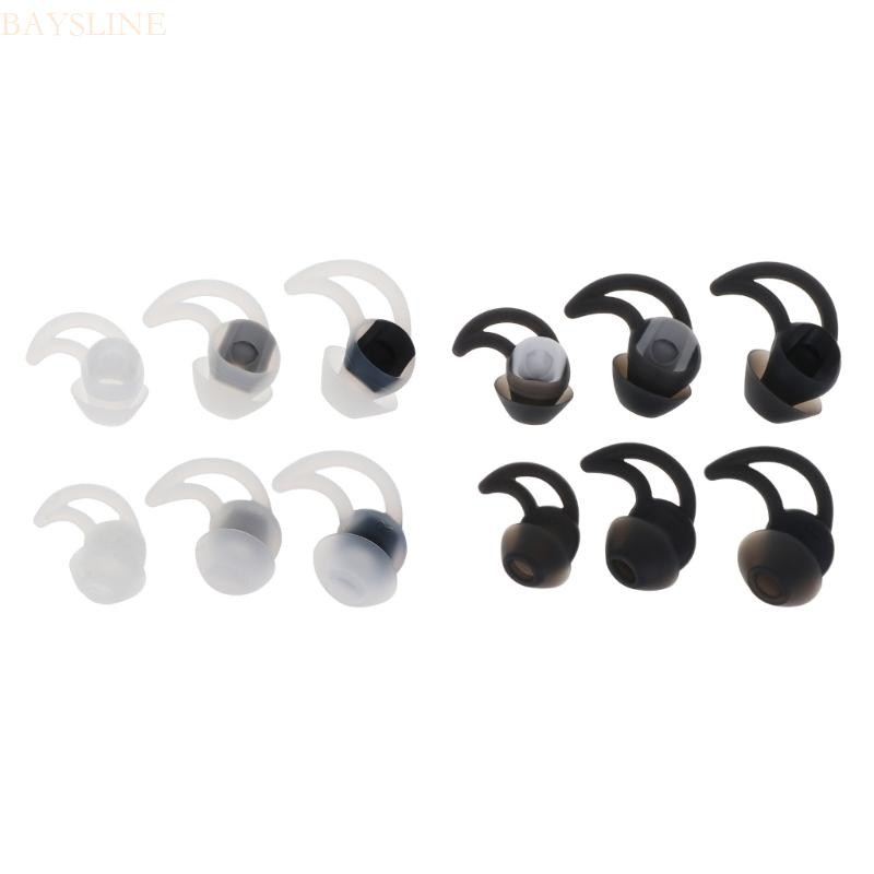 Baysli จุกหูฟังซิลิโคนแผ่นรองหูฟังสําหรับ BOSE Sound Sport QC20 QC30