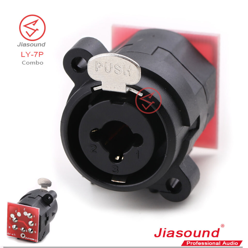 (1ตัว) [PJ] Jiasound LY-7P แจ็ค XLR และ TRS 6.35 ในตัวเดียวกัน