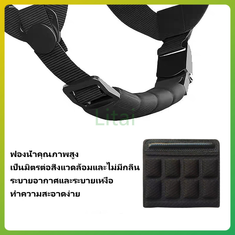 litai แผ่นรองคางหมวกกันน็อคจักรยาน แผ่นฟองน้ำ แผ่นฟองน้ำรองคางหมวกกันน็อค แผ่นป้องกันคางหมวกกันน็อค